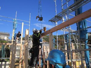 職人さんの手作業