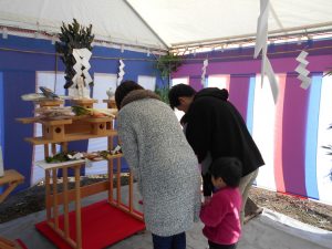 S様　地鎮祭の様子