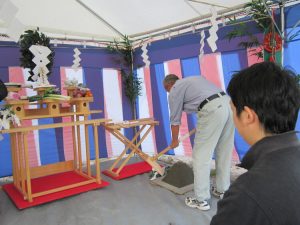 M様にもご参加いただいた地鎮祭