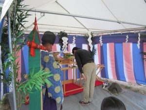 M様　地鎮祭の様子