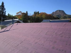 M様　施工中の屋根