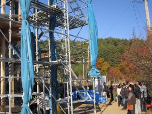 M様の上棟式に多くの方がお越しくださいました