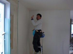 お施主様自ら工事