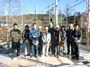 F様邸の職人さんたち