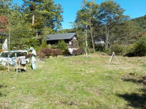 F様邸　地盤調査の様子