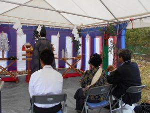 F様　地鎮祭の様子